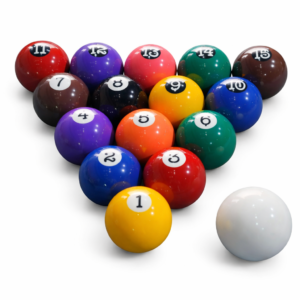 Mineiros Diversões 9 Jogo Bola Numerada 54 Mm + Branca 58 Mm